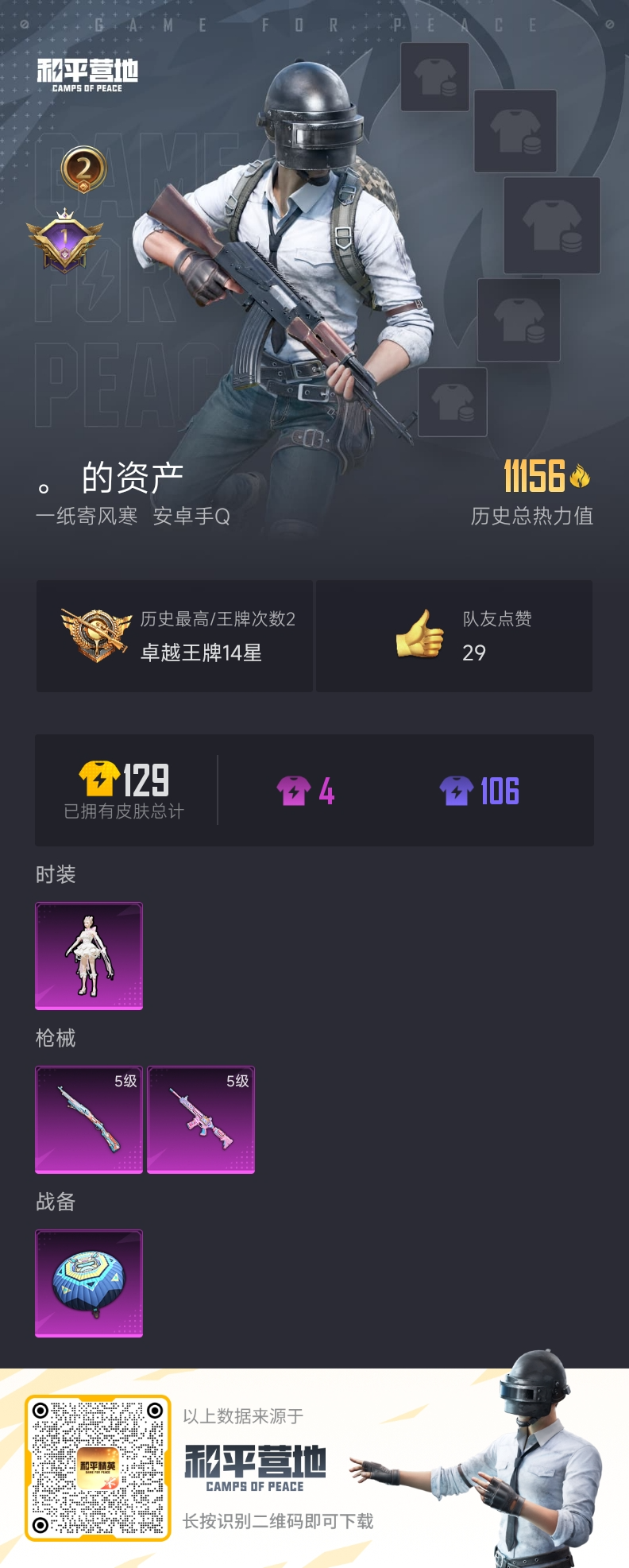 HPSJ3314369和平精英账号详情图4 HPSJ3314369和平精英账号详情图4