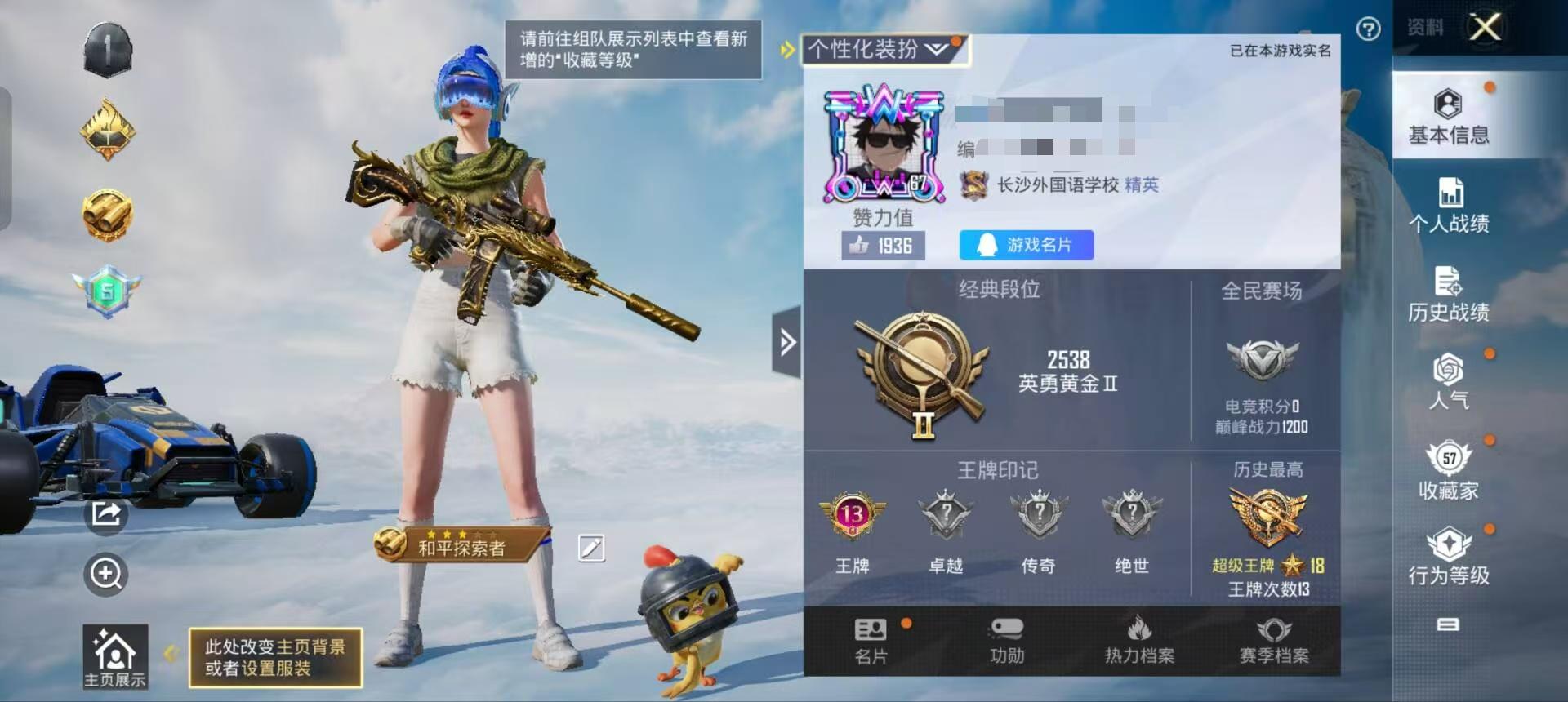 HPSJ3314357和平精英账号详情图2 HPSJ3314357和平精英账号详情图2