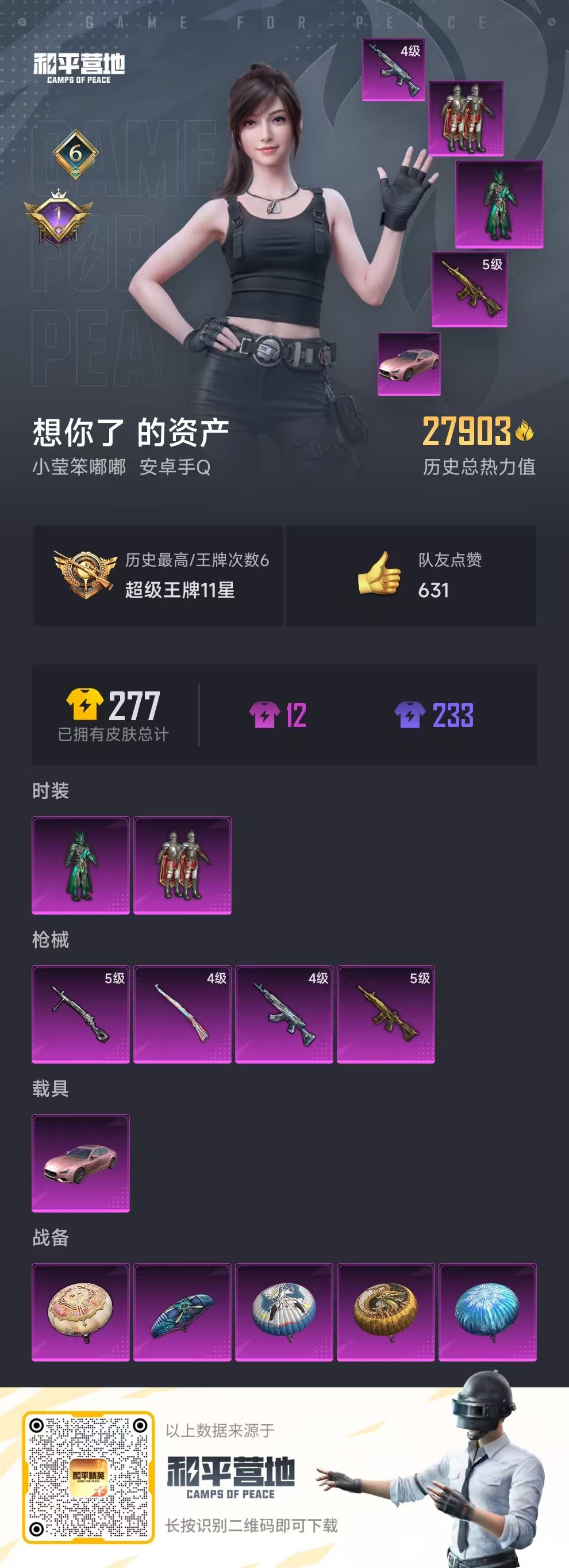 HPSJ3312394和平精英账号详情图3 HPSJ3312394和平精英账号详情图3