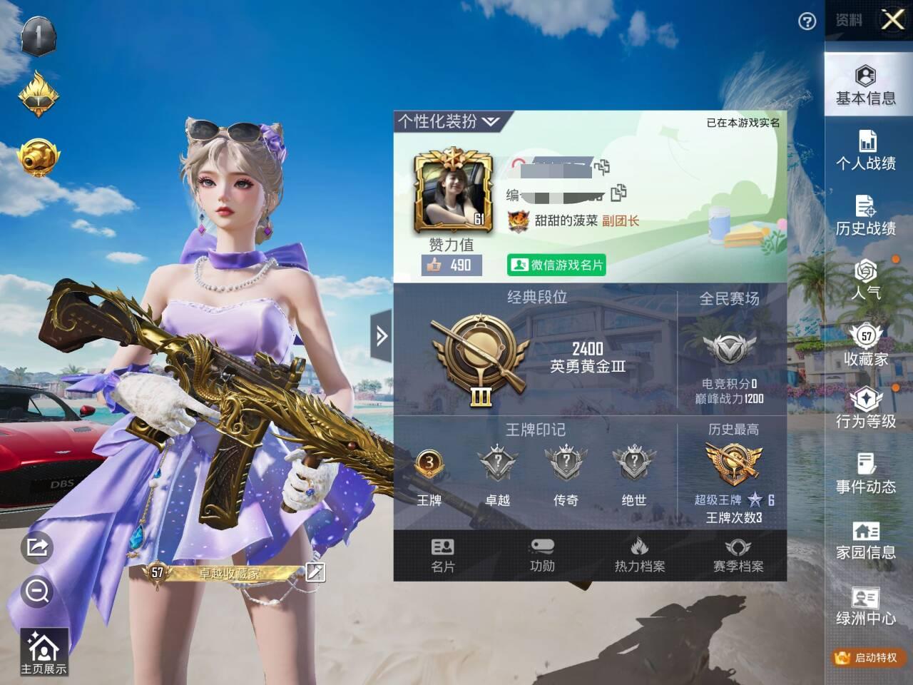 HPSJ3313031和平精英账号详情图2 HPSJ3313031和平精英账号详情图2