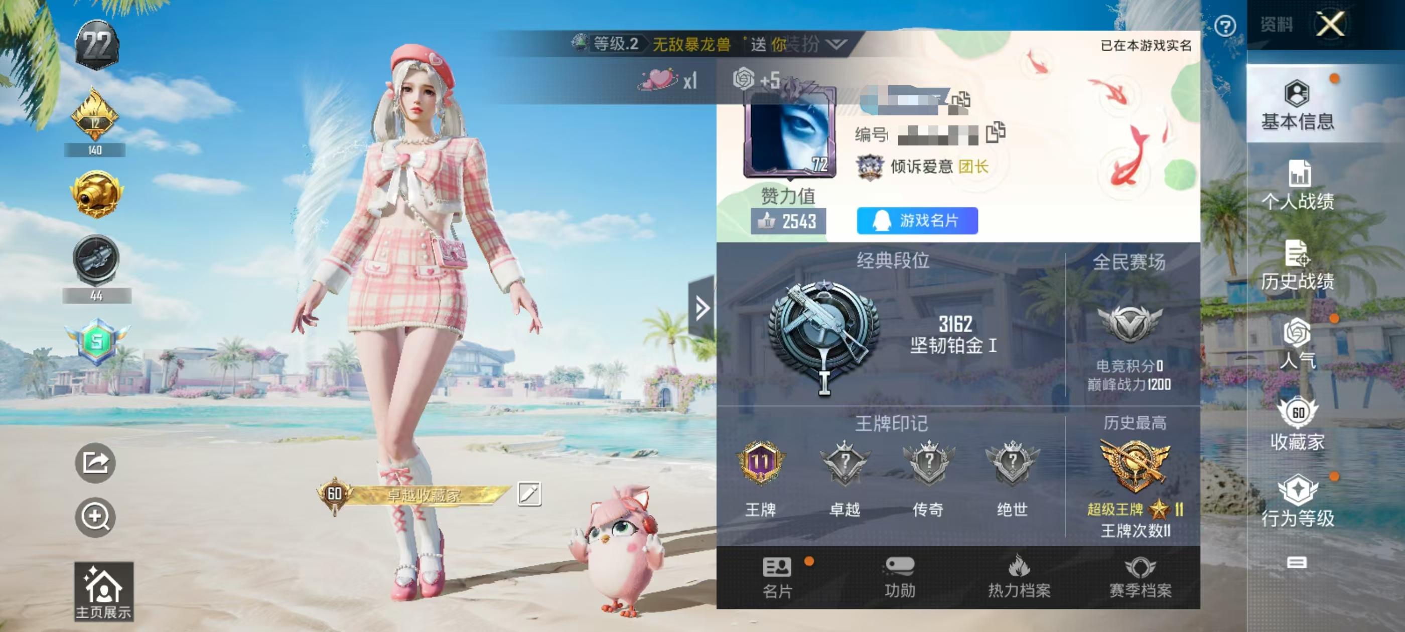 HPSJ3314939和平精英账号详情图2 HPSJ3314939和平精英账号详情图2