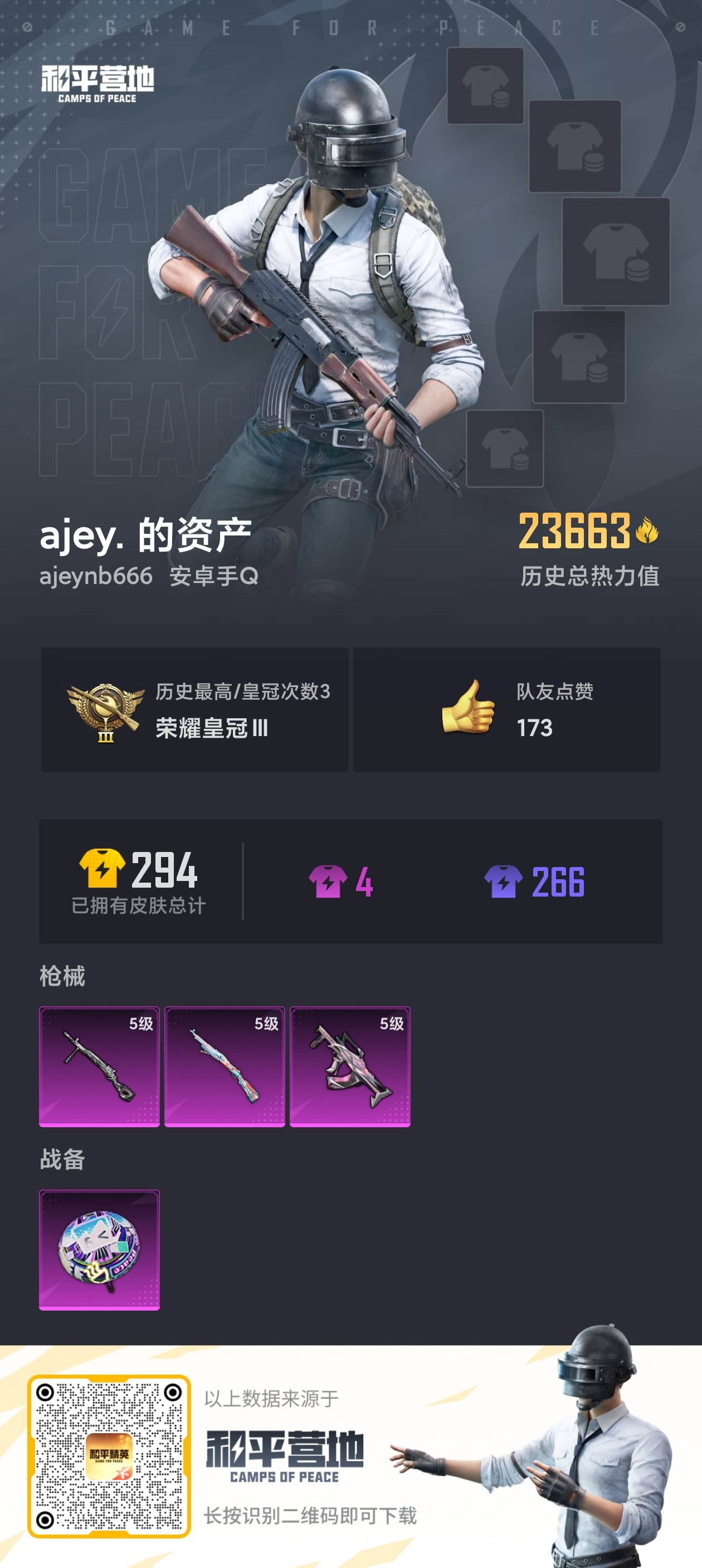HPSJ3314954和平精英账号详情图4 HPSJ3314954和平精英账号详情图4