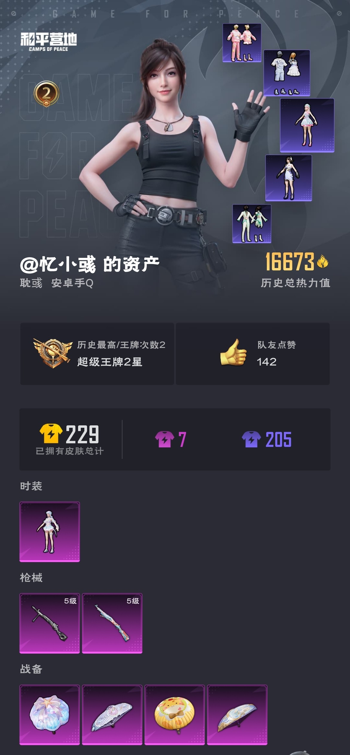 HPZM3314187和平精英账号详情图2 HPZM3314187和平精英账号详情图2