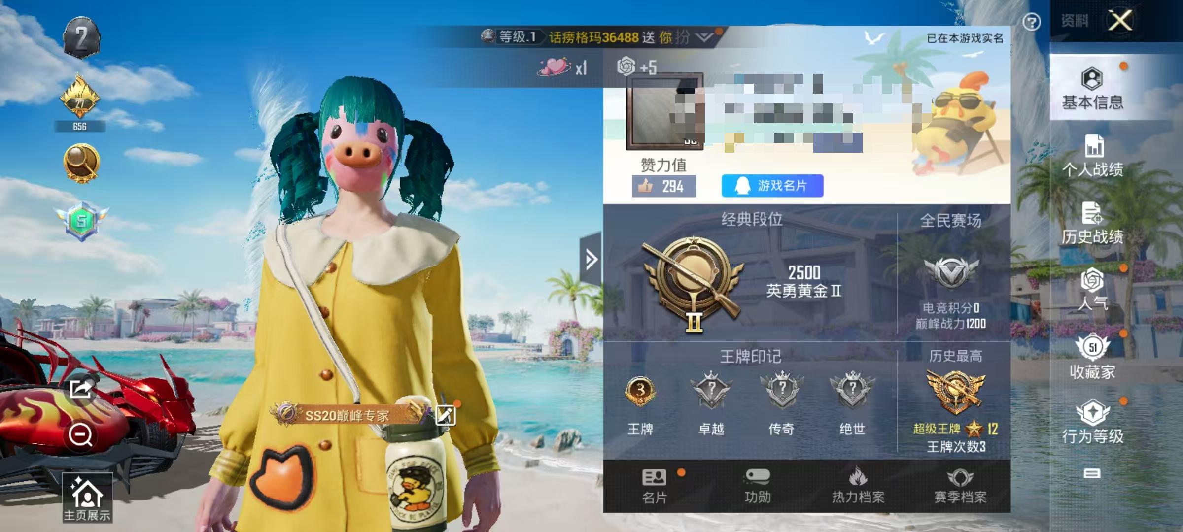 HPSJ3313661和平精英账号详情图2 HPSJ3313661和平精英账号详情图2