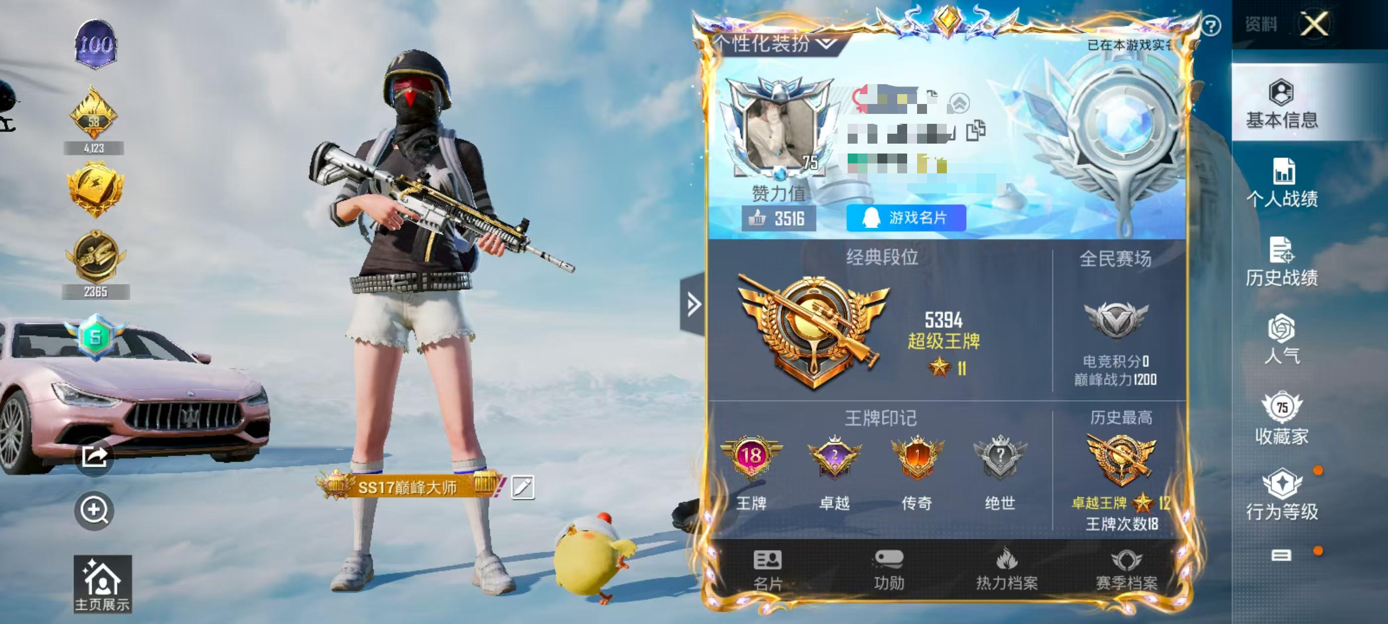 HPSJ3315216和平精英账号详情图2