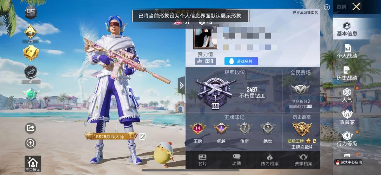 HPSJ3313664和平精英账号详情图2 HPSJ3313664和平精英账号详情图2
