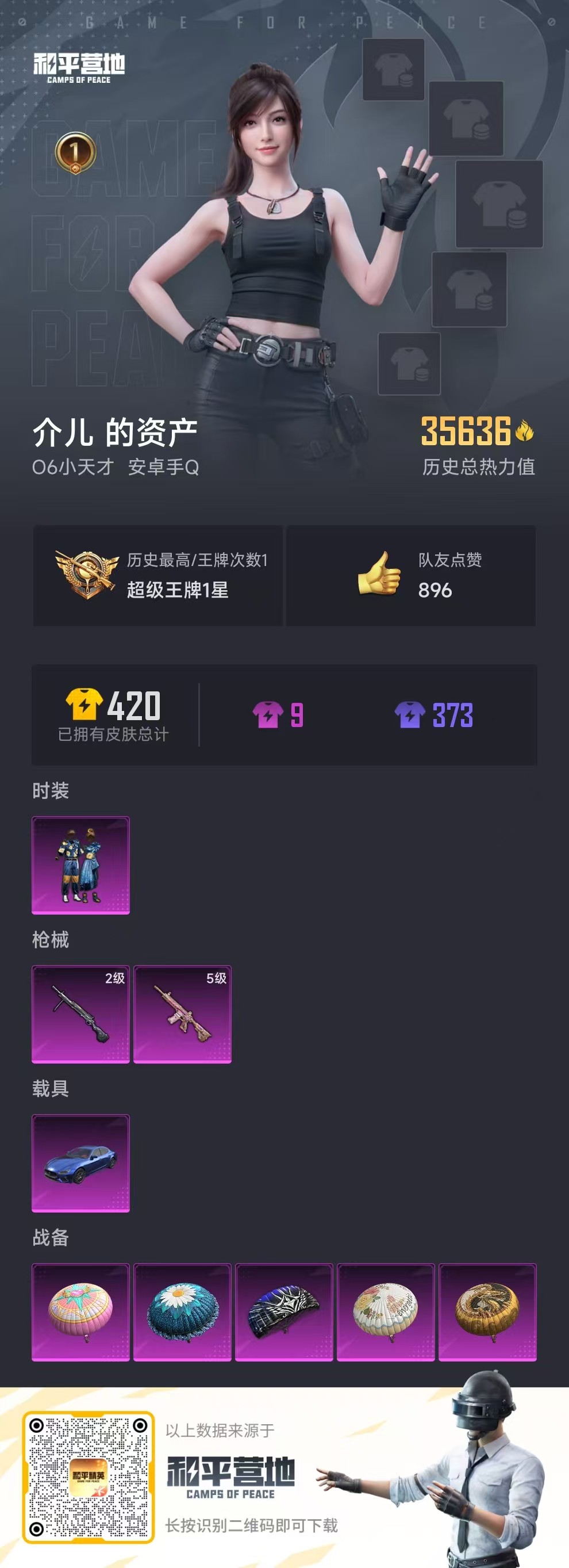 HPSJ3313713和平精英账号详情图2 HPSJ3313713和平精英账号详情图2