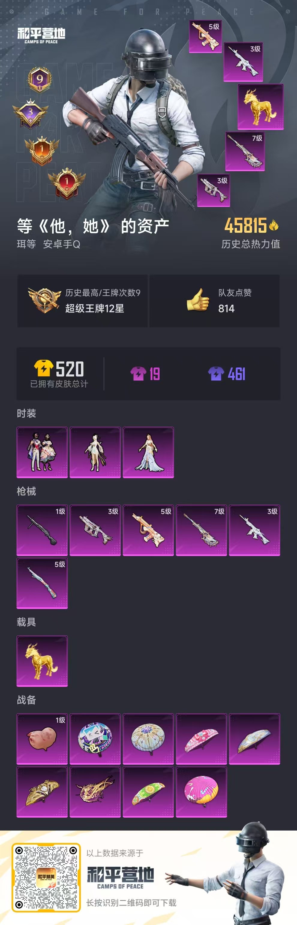 HPSJ3313717和平精英账号详情图3 HPSJ3313717和平精英账号详情图3