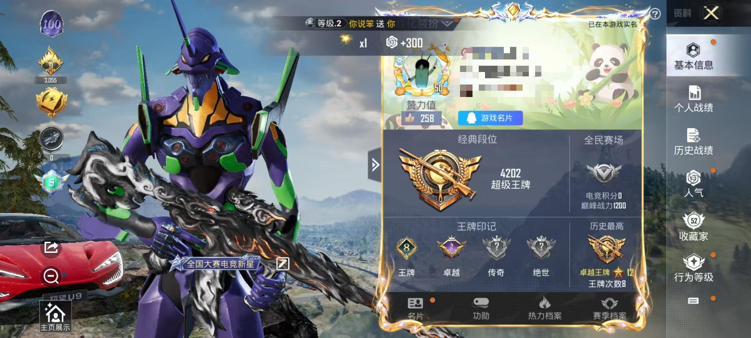 HPSJ3313825和平精英账号详情图2
