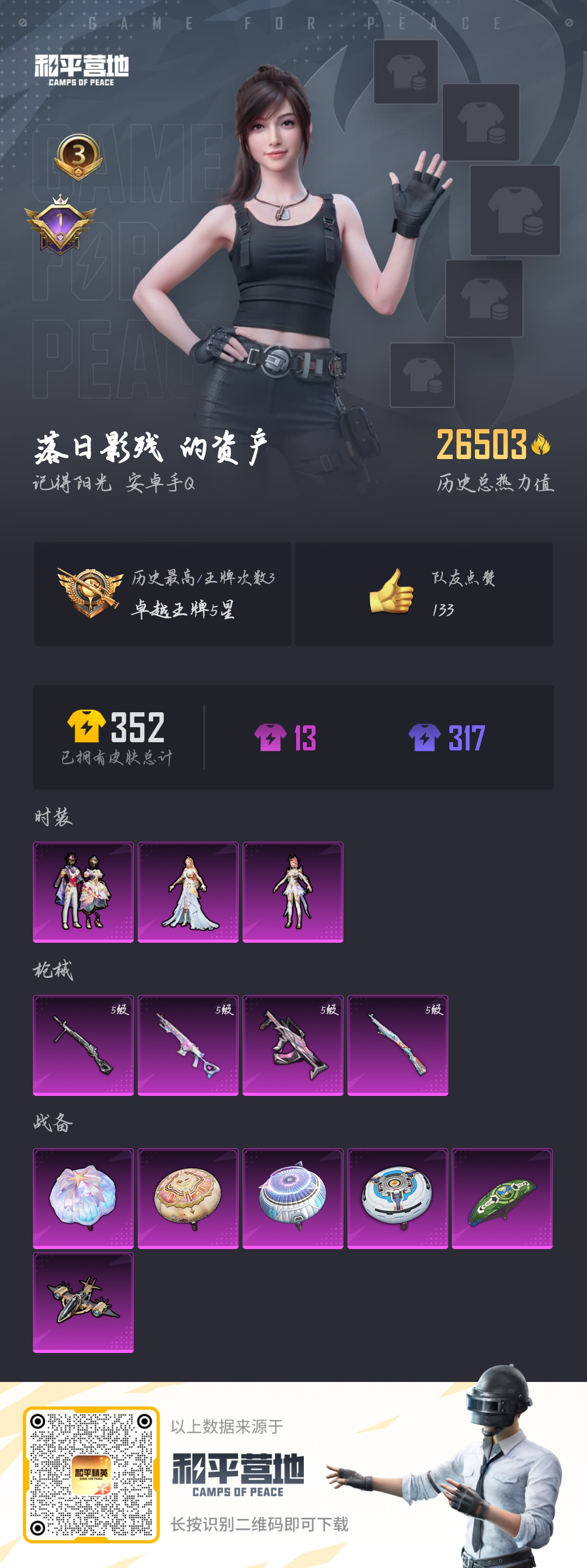 HPSJ3315202和平精英账号详情图4