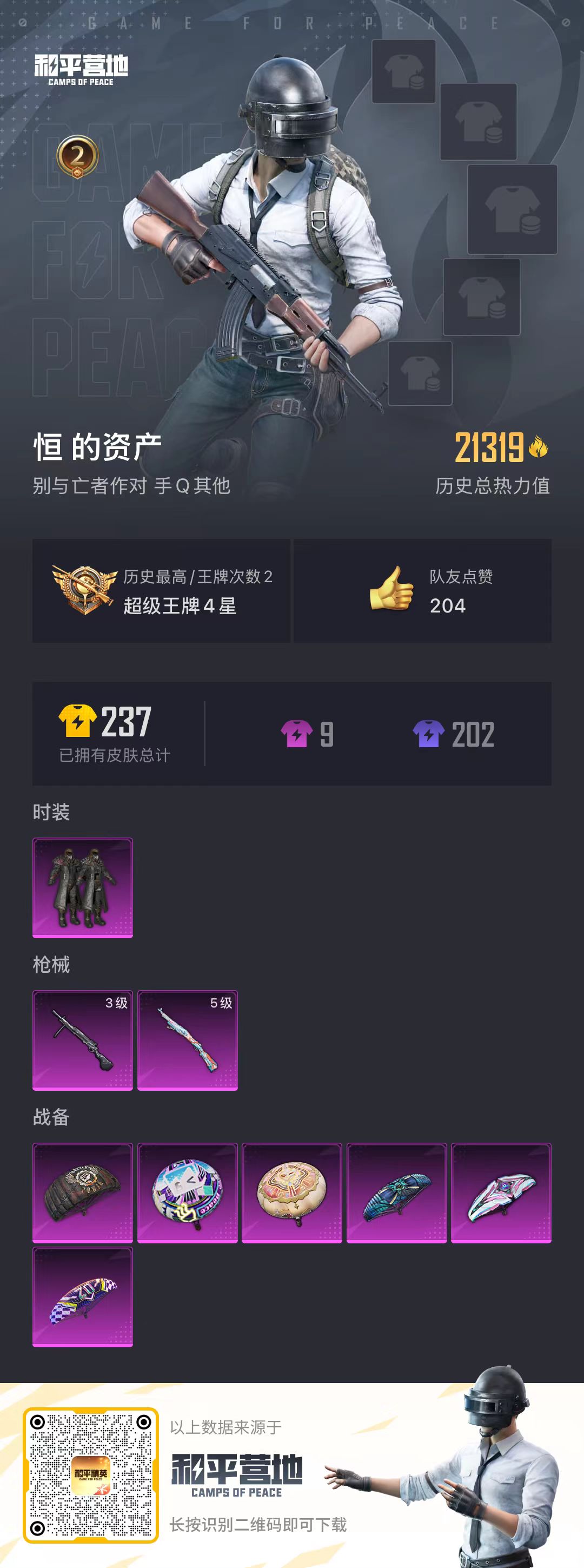 HPSJ3313759和平精英账号详情图3 HPSJ3313759和平精英账号详情图3