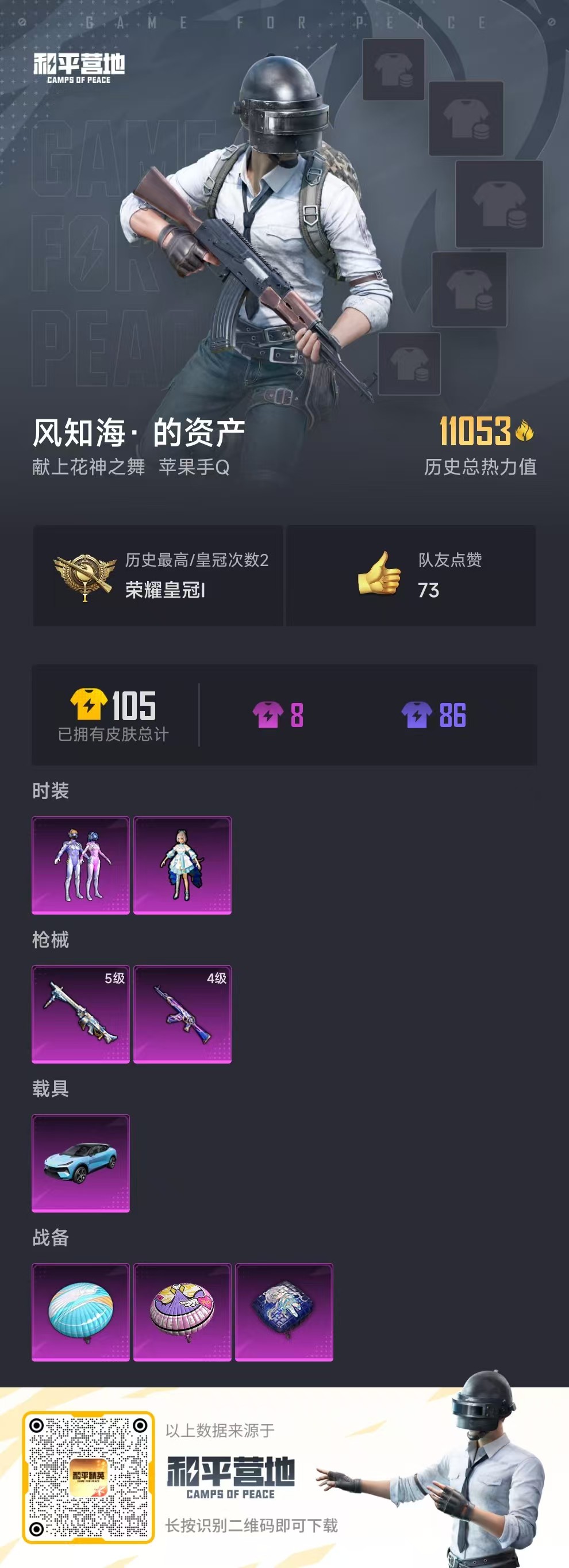 HPSJ3314304和平精英账号详情图3 HPSJ3314304和平精英账号详情图3