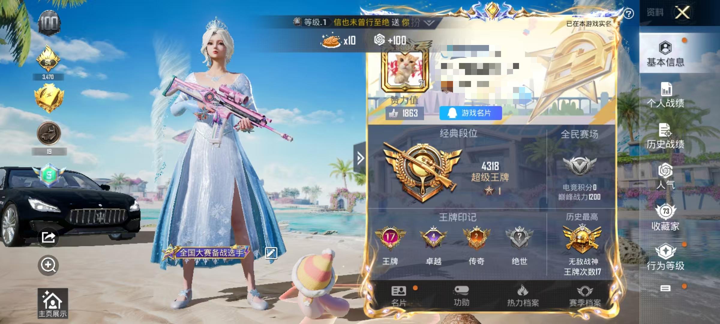 HPSJ3314418和平精英账号详情图2 HPSJ3314418和平精英账号详情图2