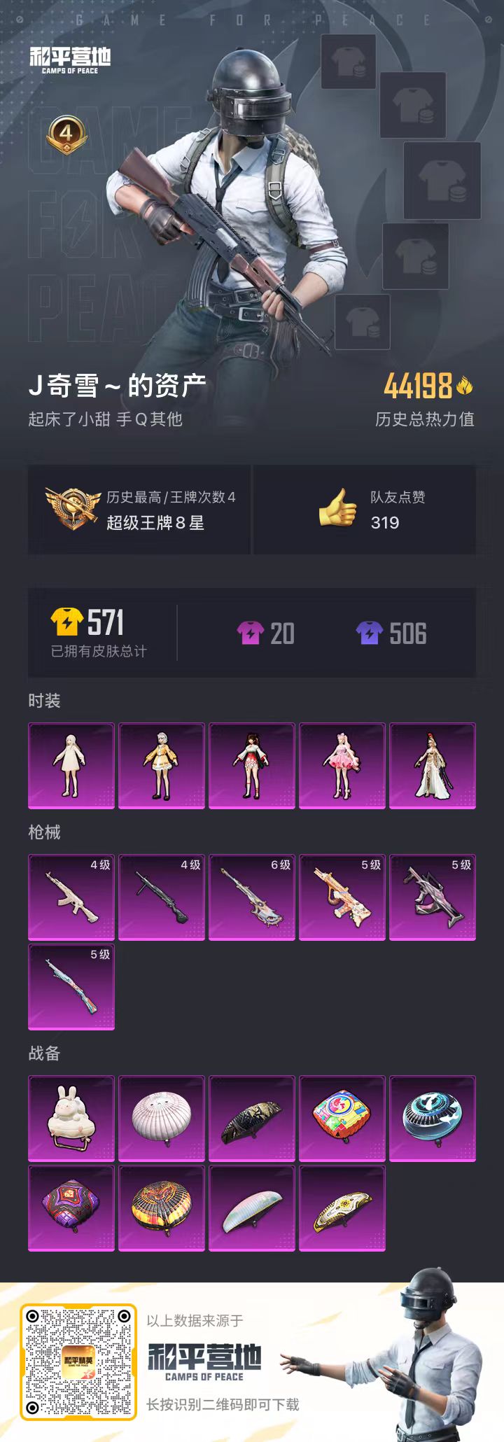 HPSJ3314294和平精英账号详情图4 HPSJ3314294和平精英账号详情图4