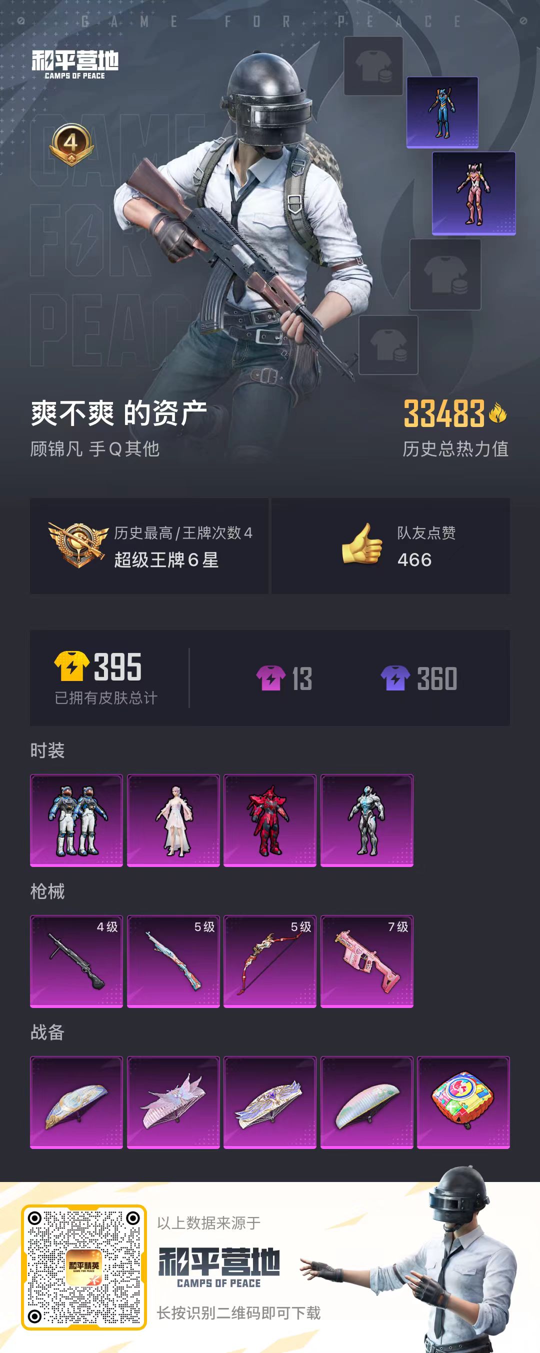 HPSJ3315707和平精英账号详情图3