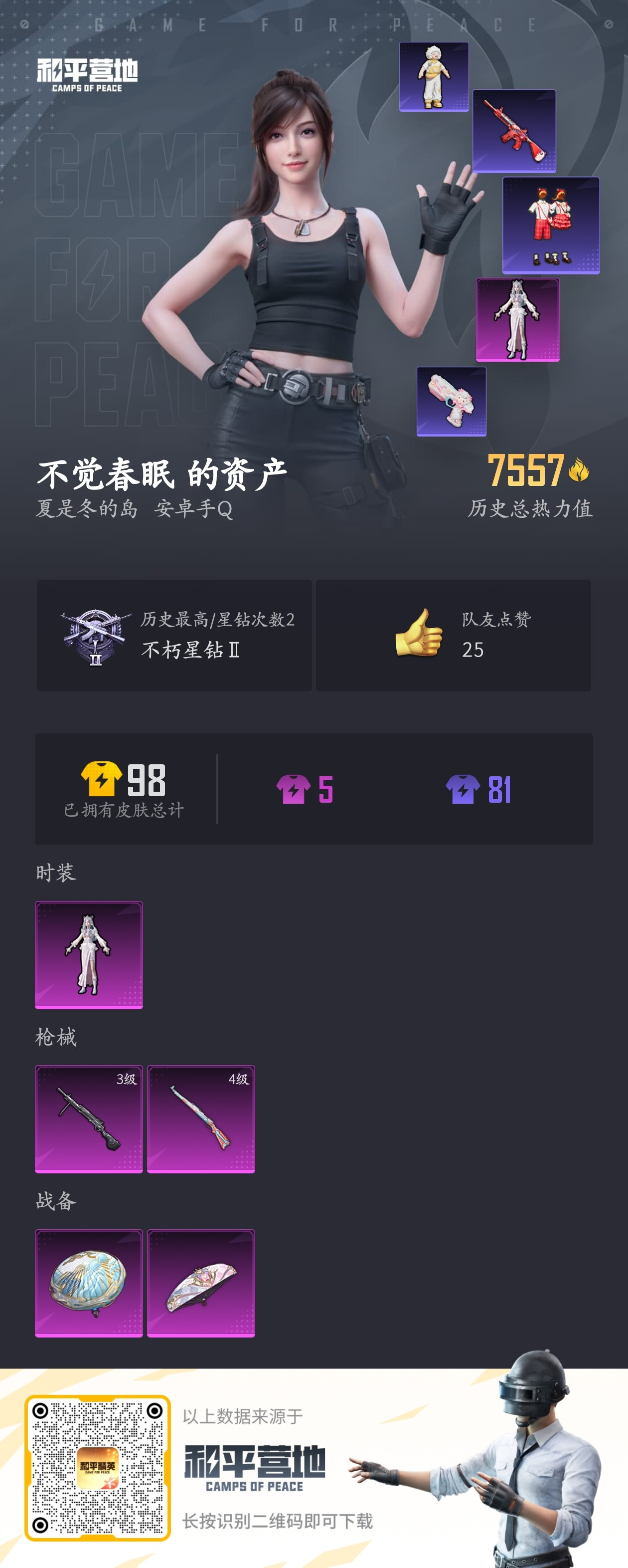 HPSJ3315683和平精英账号详情图4