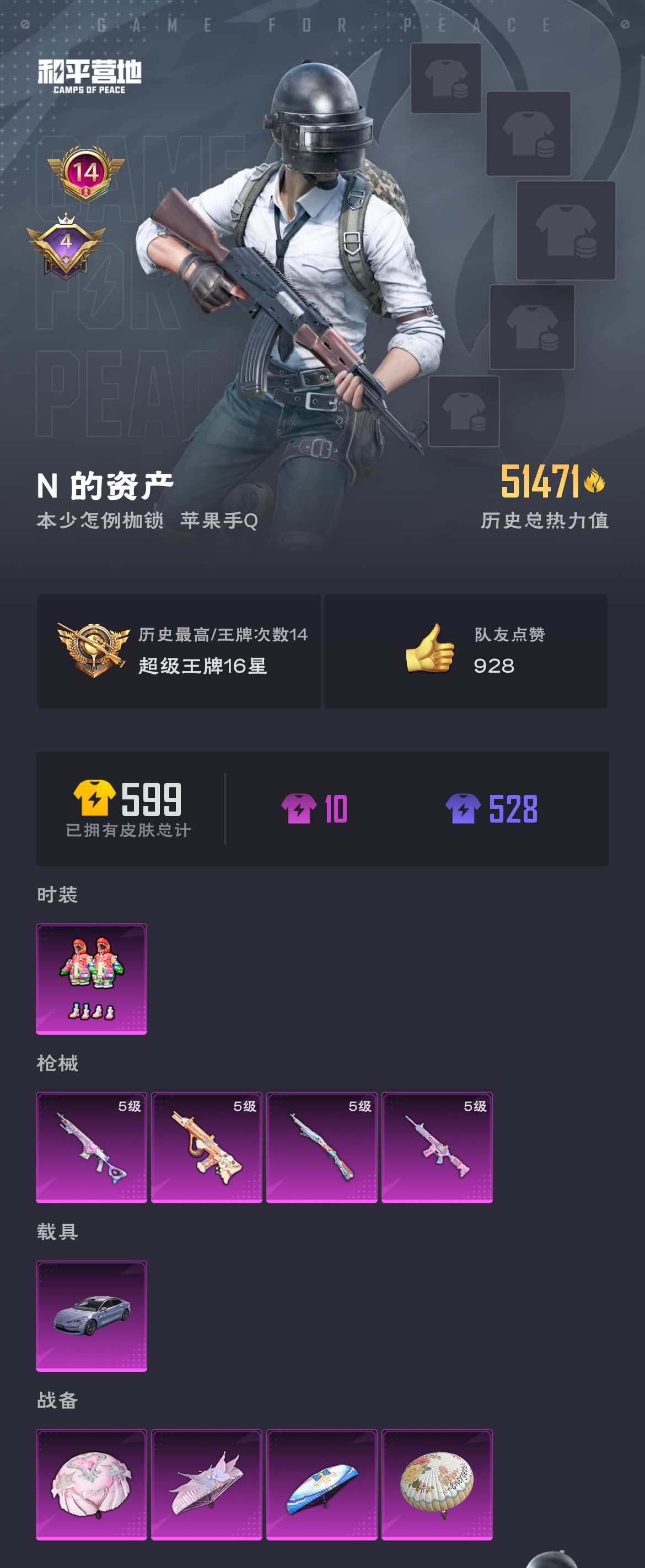 HPZM3315784和平精英账号详情图2