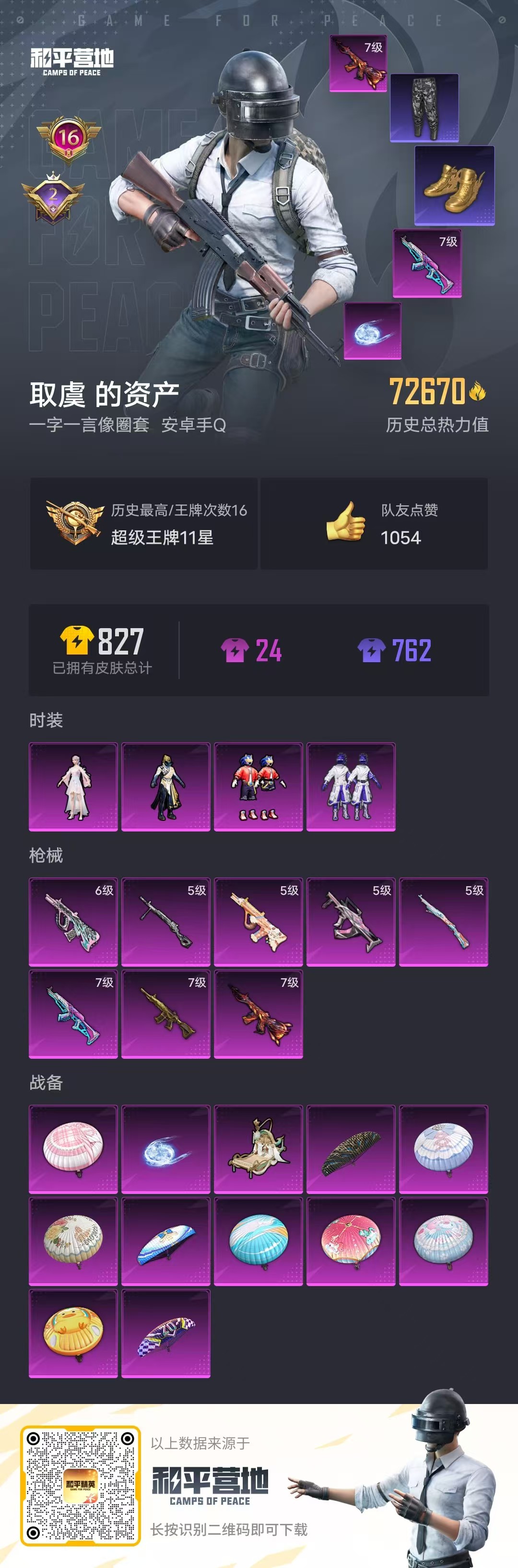 HPSJ3314824和平精英账号详情图4