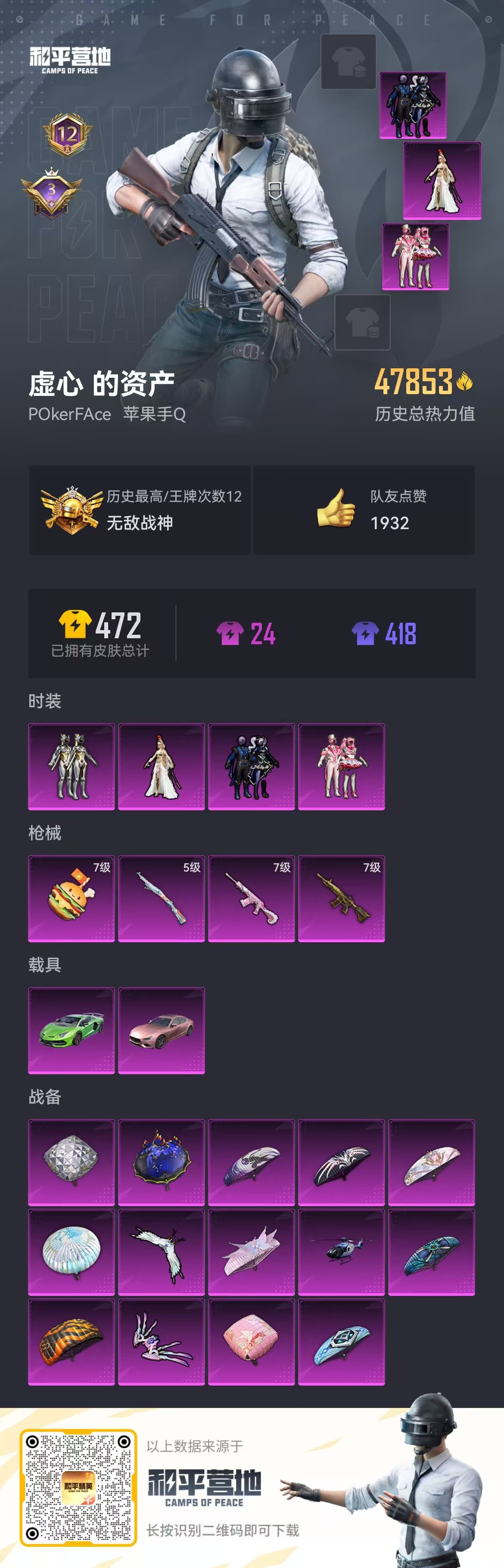 HPSJ3314867和平精英账号详情图3 HPSJ3314867和平精英账号详情图3
