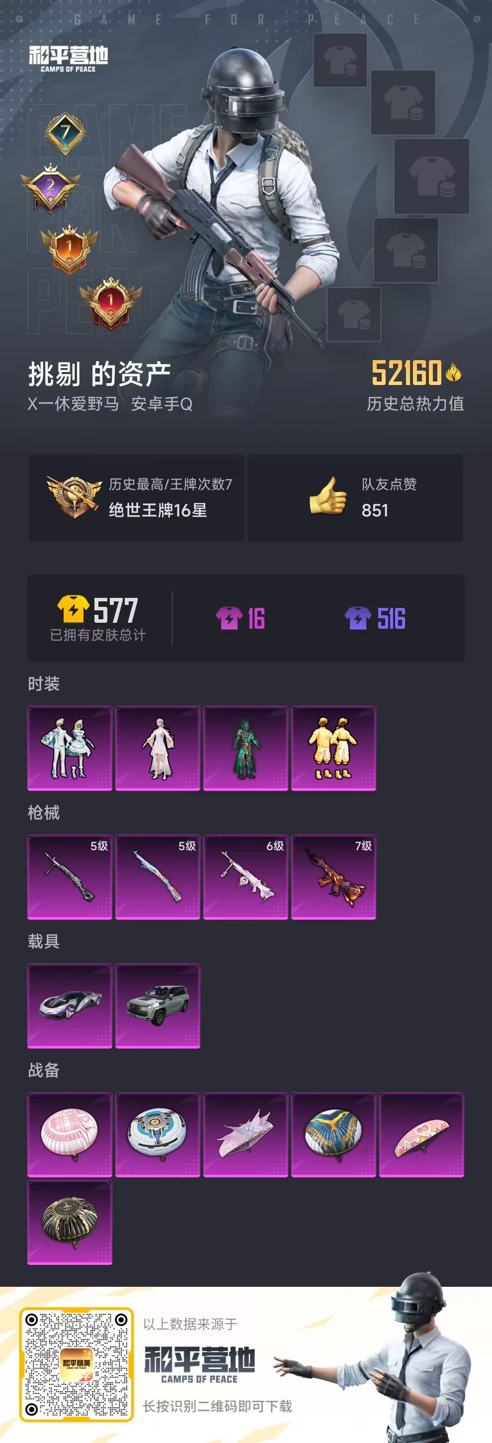 HPSJ3315005和平精英账号详情图3 HPSJ3315005和平精英账号详情图3