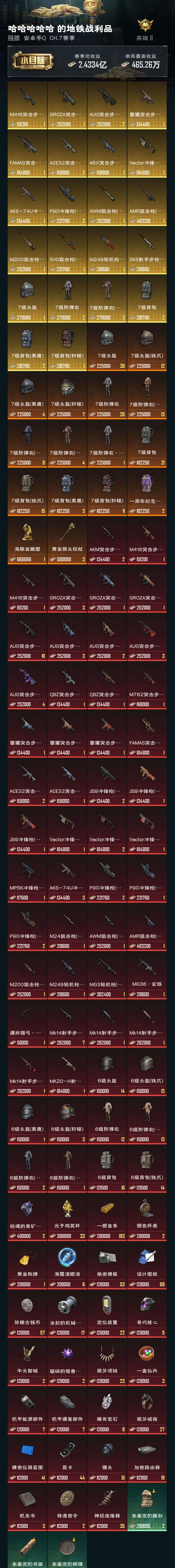 HPZM3315763和平精英账号详情图6