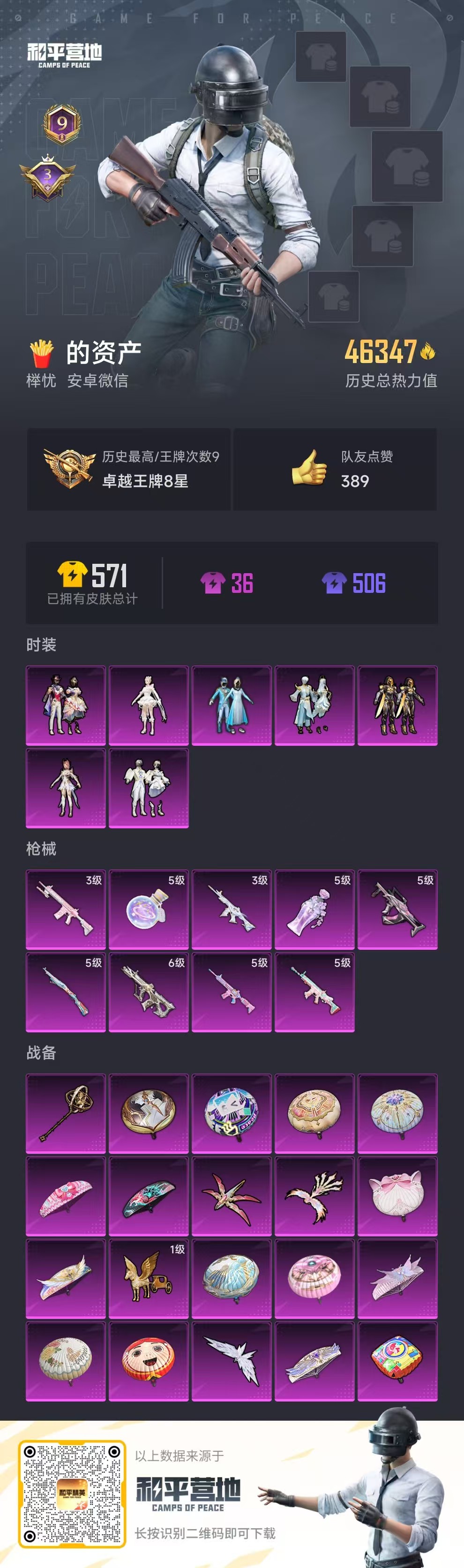 HPSJ3315583和平精英账号详情图3