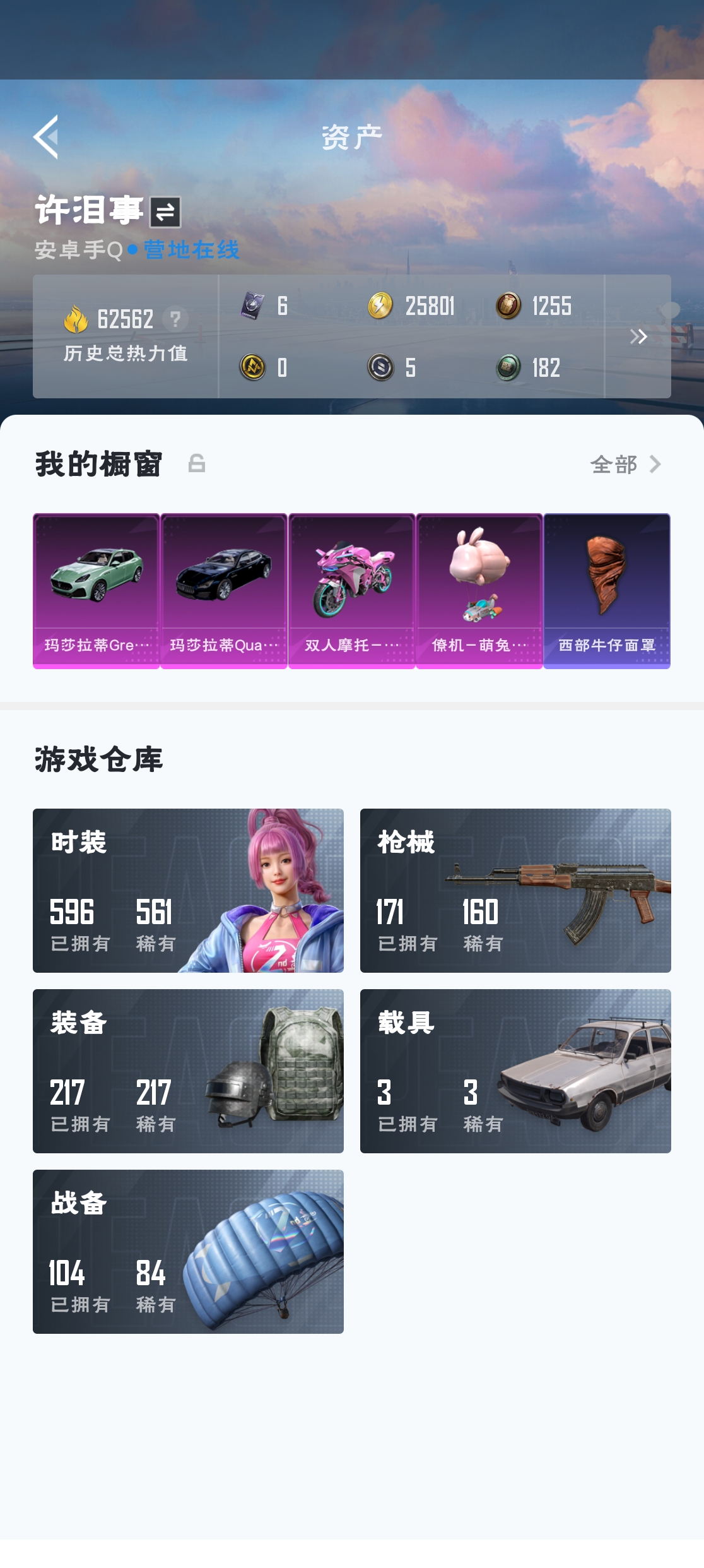 HPZM3316376和平精英账号详情图3