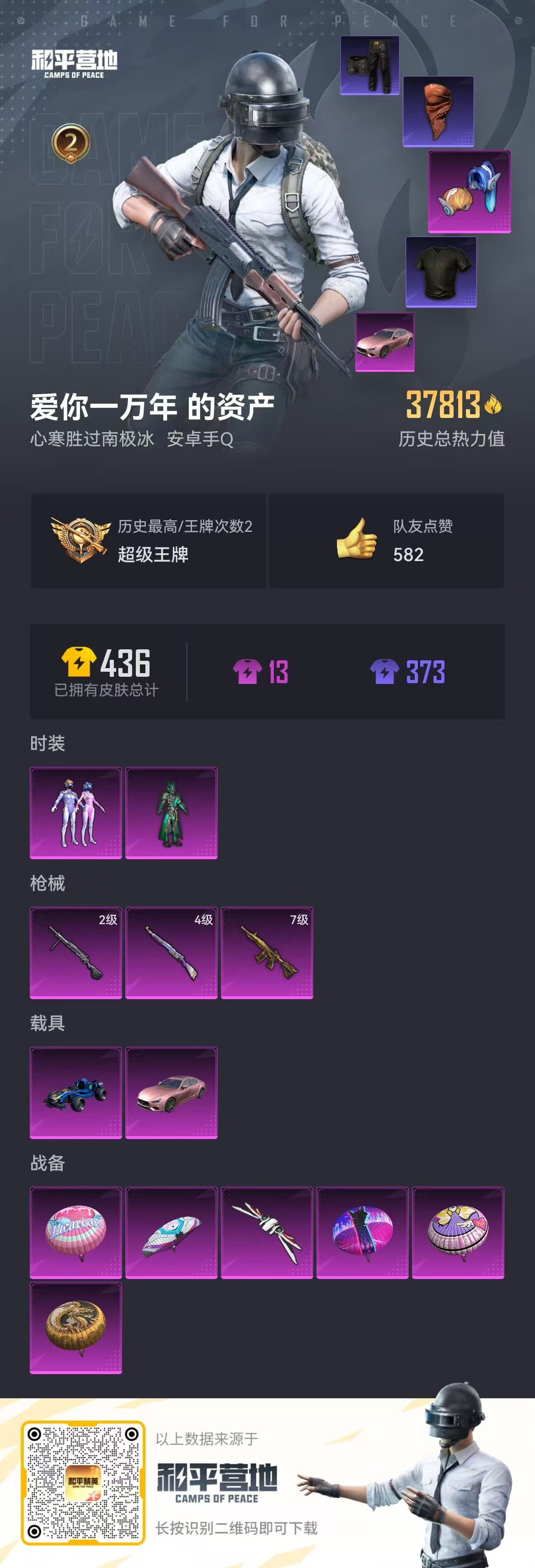 HPSJ3315557和平精英账号详情图3