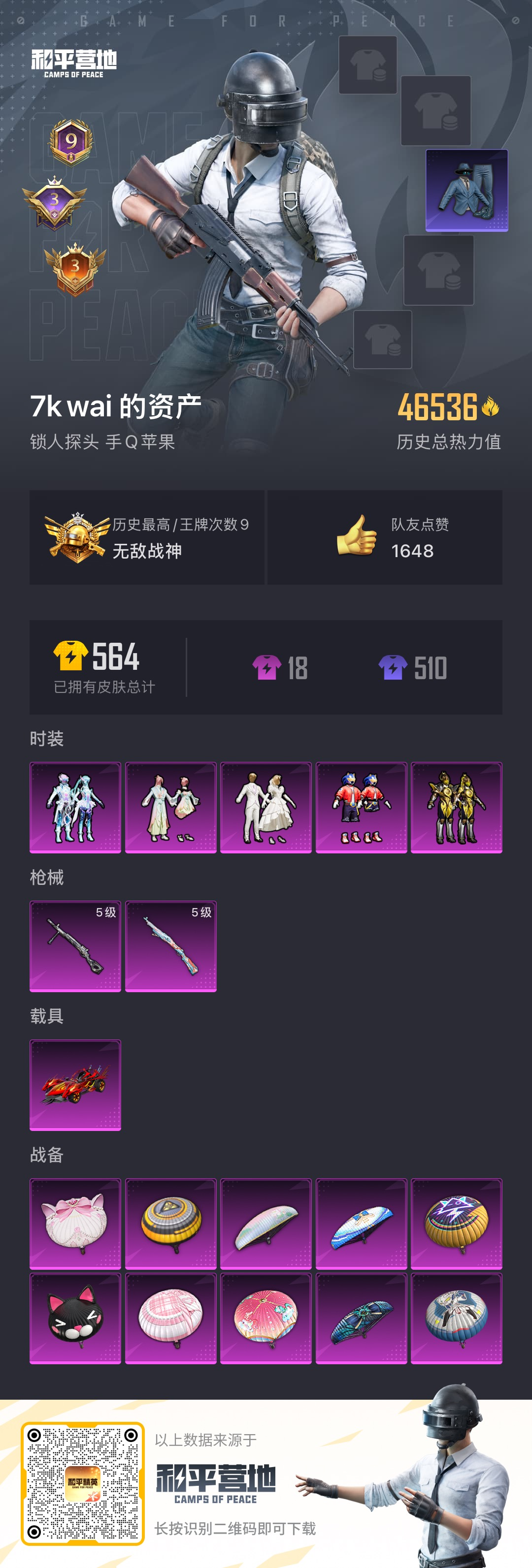 HPSJ3315243和平精英账号详情图3 HPSJ3315243和平精英账号详情图3