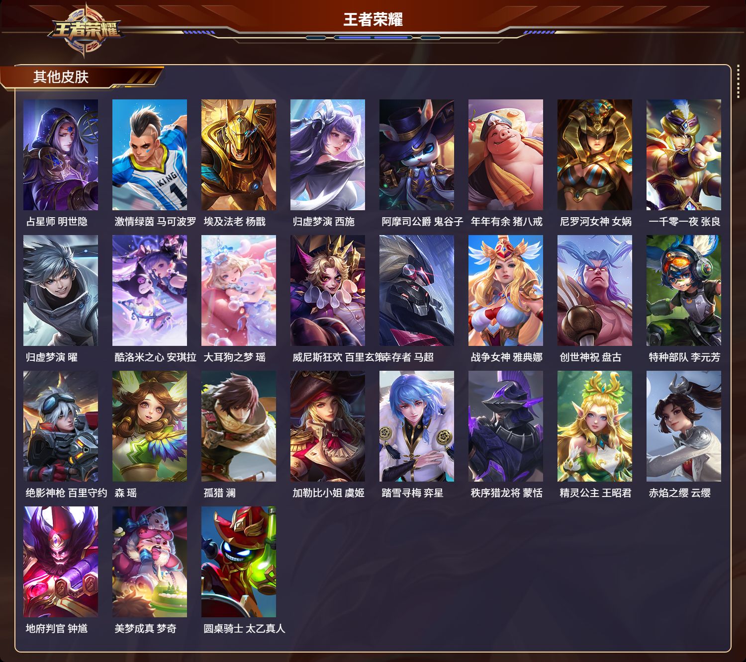 WZMK3254127王者荣耀账号详情图5