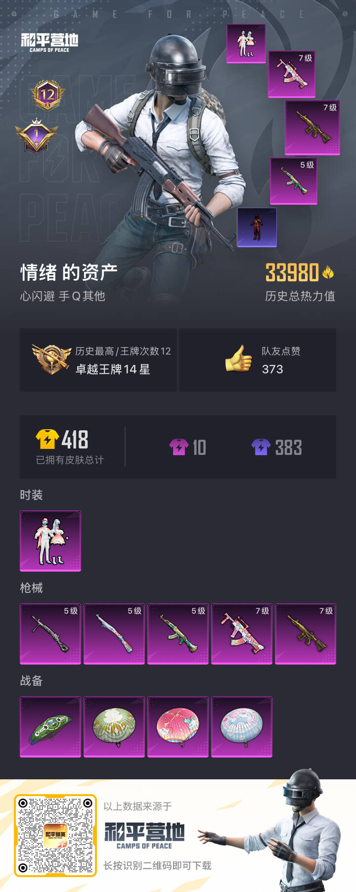 HPSJ3317703和平精英账号详情图3 HPSJ3317703和平精英账号详情图3