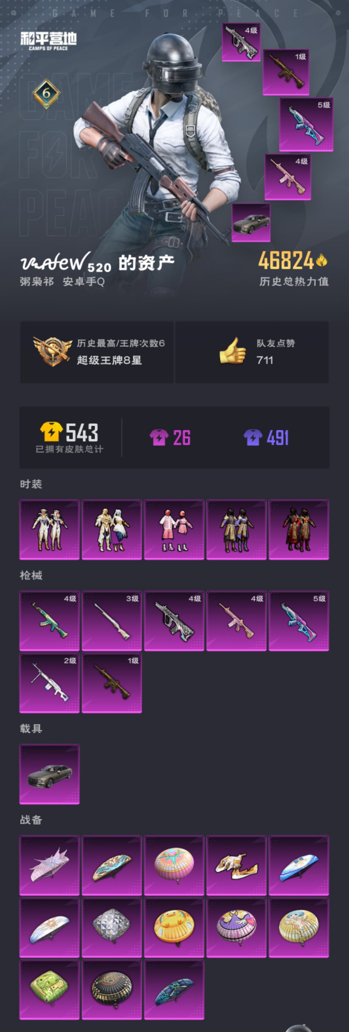 HPZM3316416和平精英账号详情图2 HPZM3316416和平精英账号详情图2
