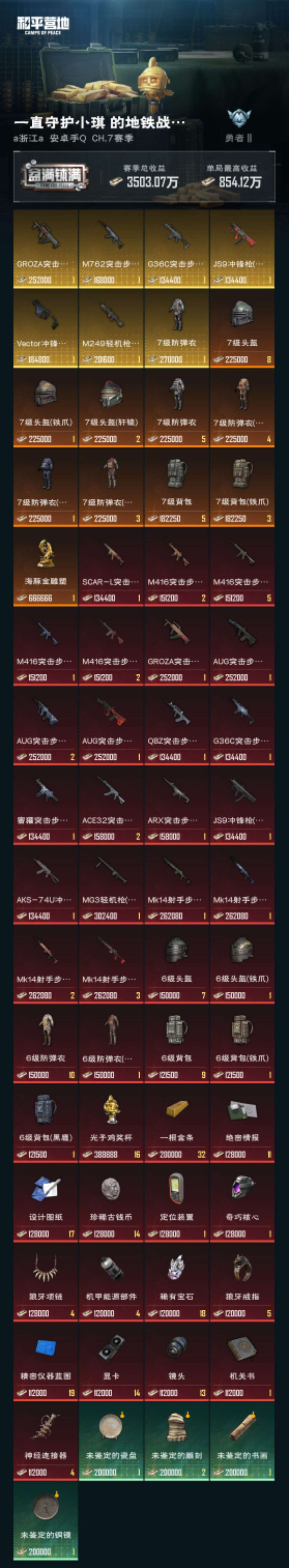 HPZM3316430和平精英账号详情图17 HPZM3316430和平精英账号详情图17