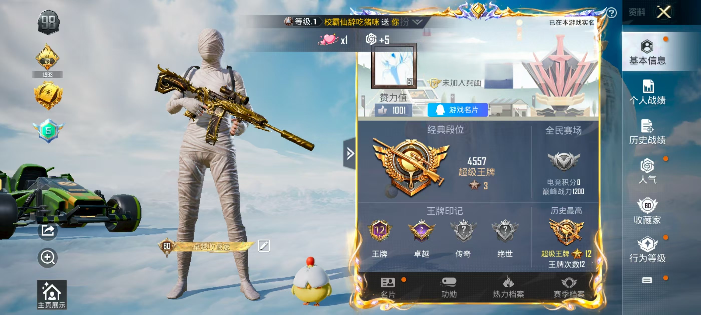 HPSJ3317476和平精英账号详情图2 HPSJ3317476和平精英账号详情图2