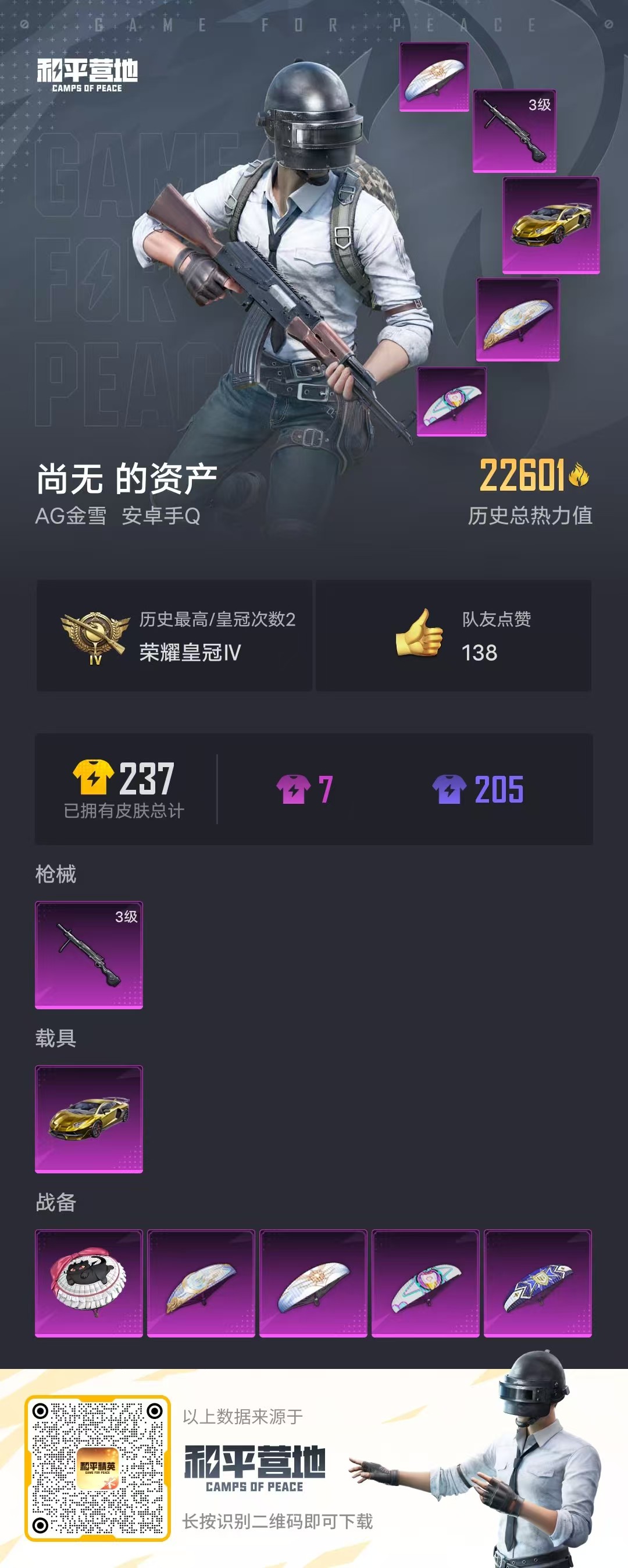 HPSJ3316006和平精英账号详情图3 HPSJ3316006和平精英账号详情图3
