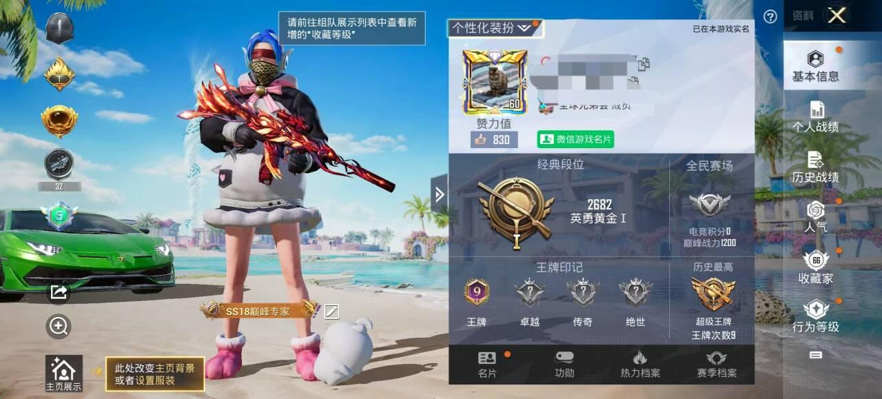 HPSJ3316491和平精英账号详情图2 HPSJ3316491和平精英账号详情图2