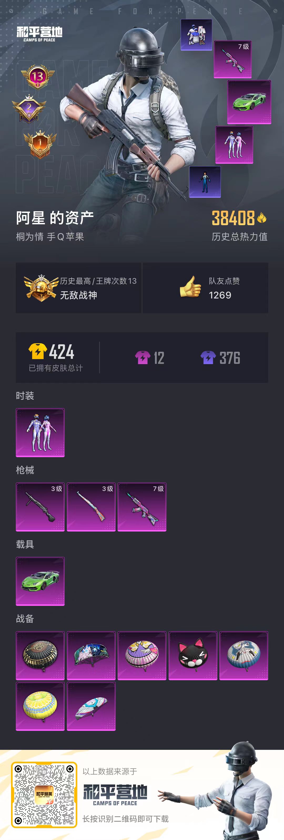 HPSJ3316408和平精英账号详情图4 HPSJ3316408和平精英账号详情图4