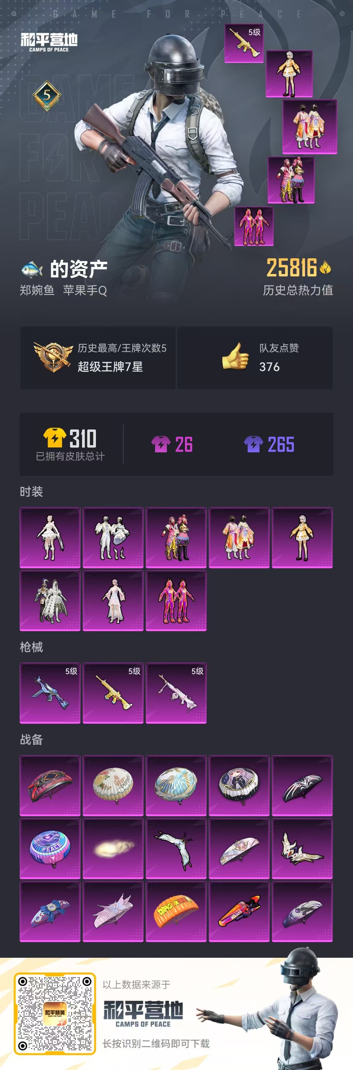 HPSJ3316457和平精英账号详情图4 HPSJ3316457和平精英账号详情图4