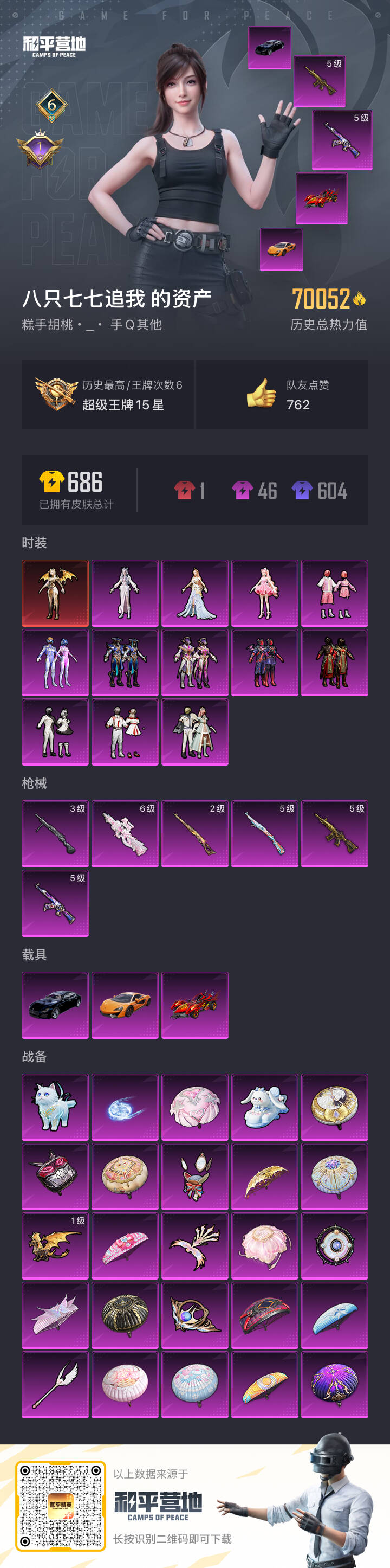HPSJ3320539和平精英账号详情图4