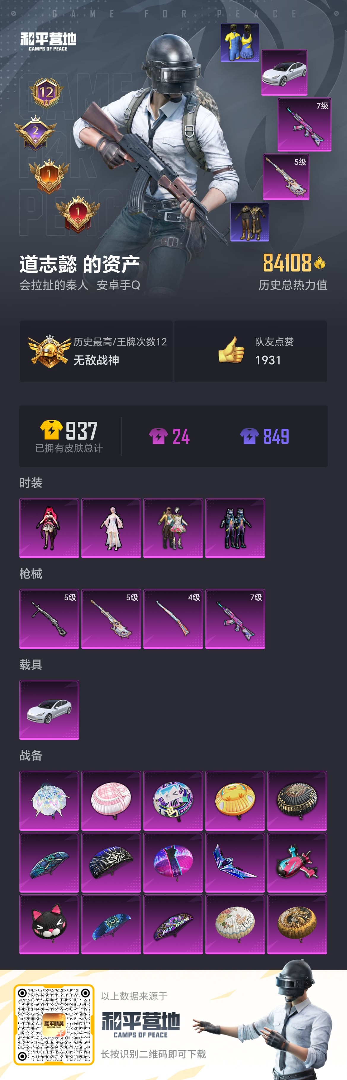 HPSJ3316923和平精英账号详情图4 HPSJ3316923和平精英账号详情图4