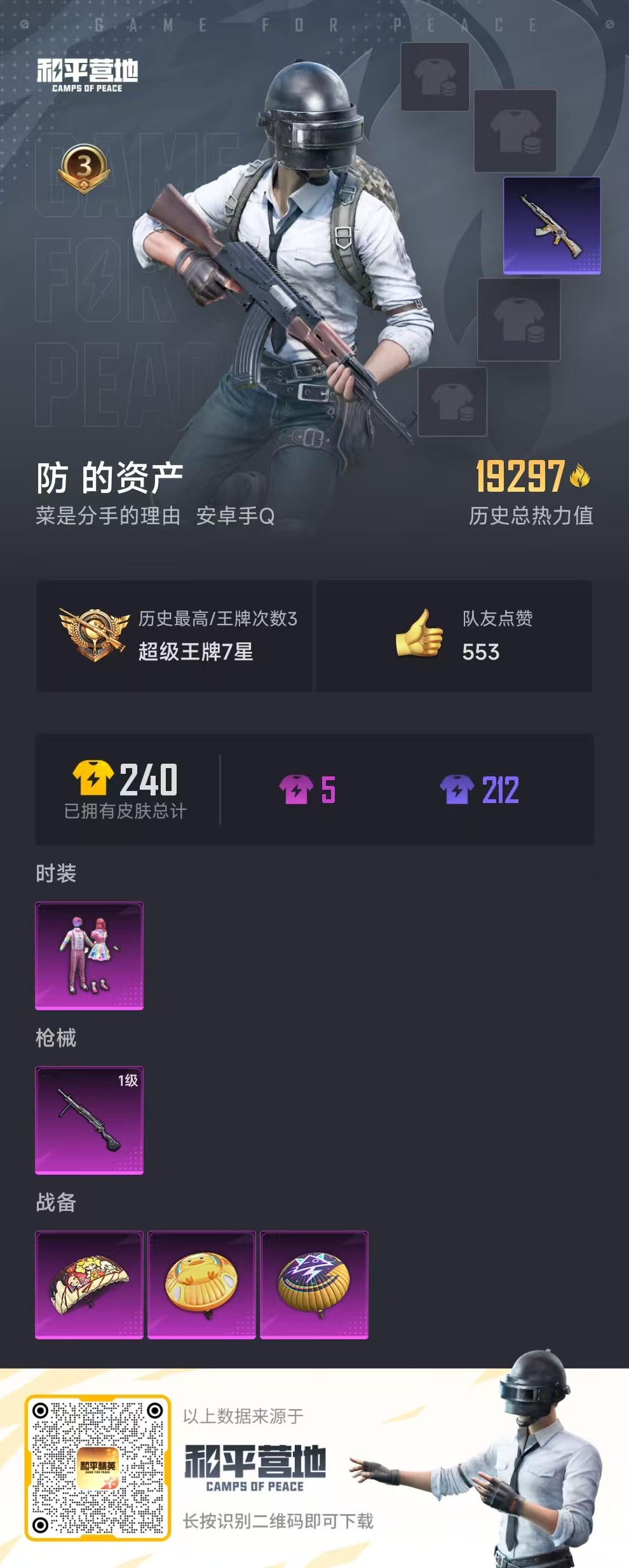 HPSJ3316896和平精英账号详情图3 HPSJ3316896和平精英账号详情图3