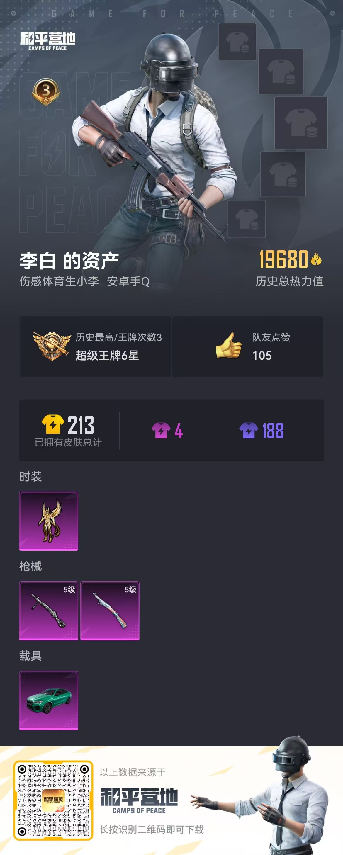 HPSJ3317649和平精英账号详情图3 HPSJ3317649和平精英账号详情图3