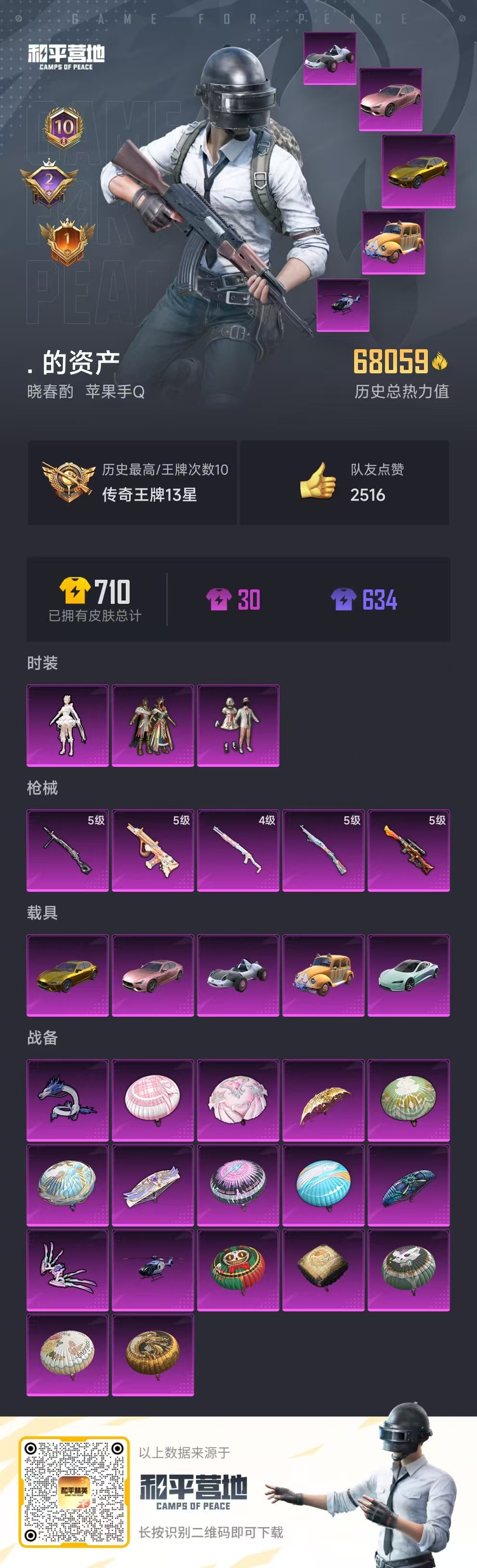 HPSJ3320548和平精英账号详情图3