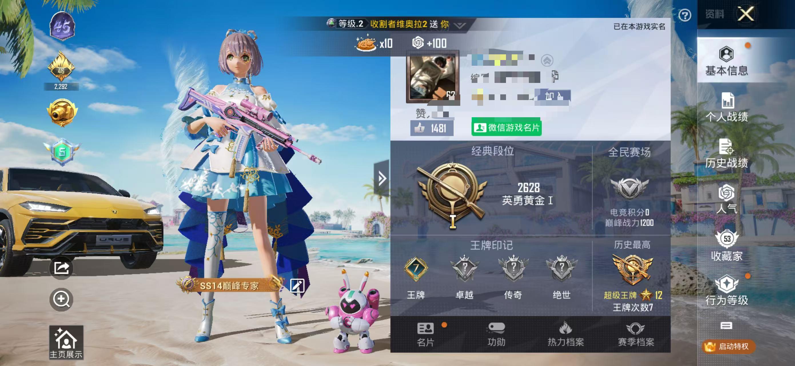 HPSJ3317647和平精英账号详情图2 HPSJ3317647和平精英账号详情图2
