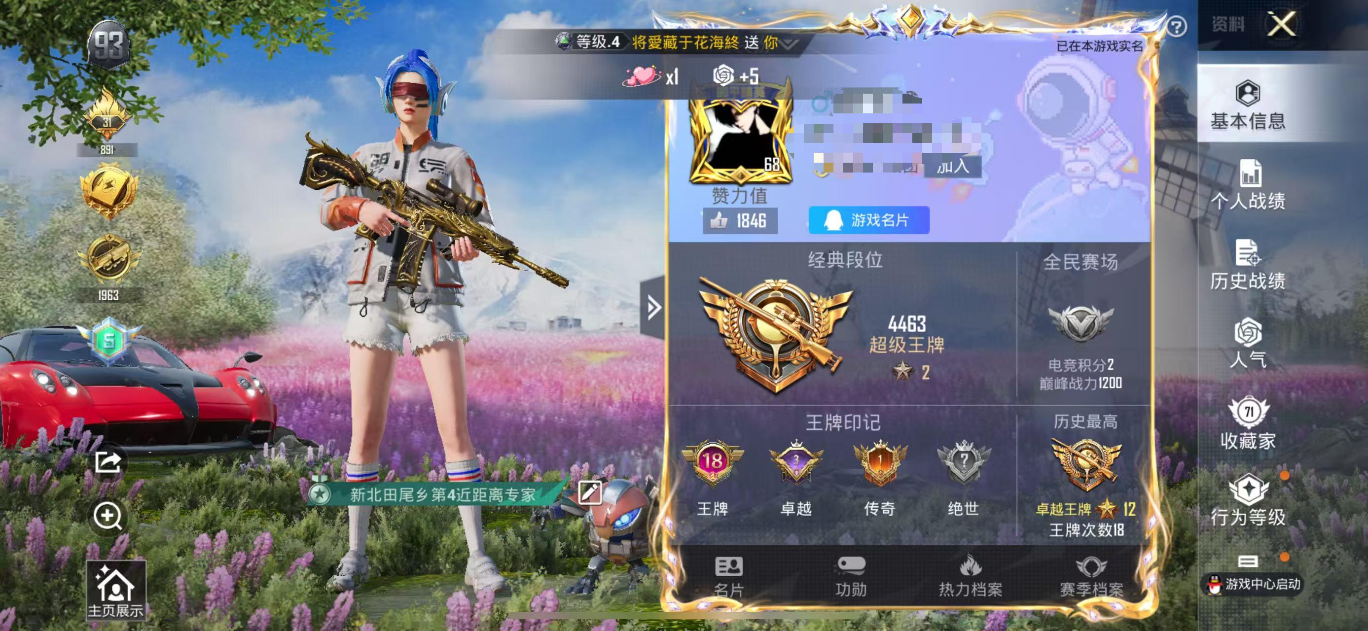 HPSJ3298723和平精英账号详情图2