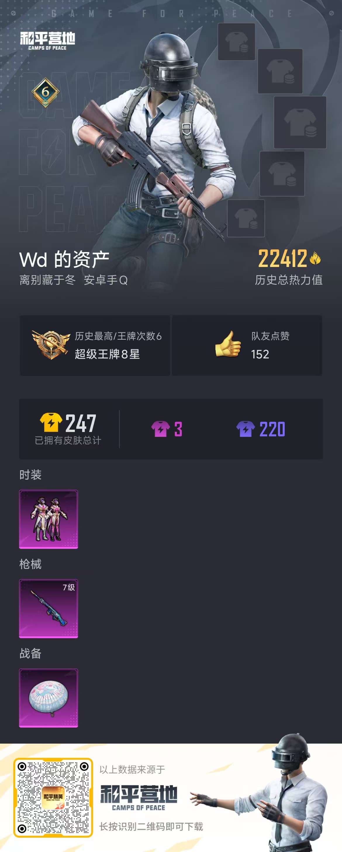 HPSJ3298848和平精英账号详情图3