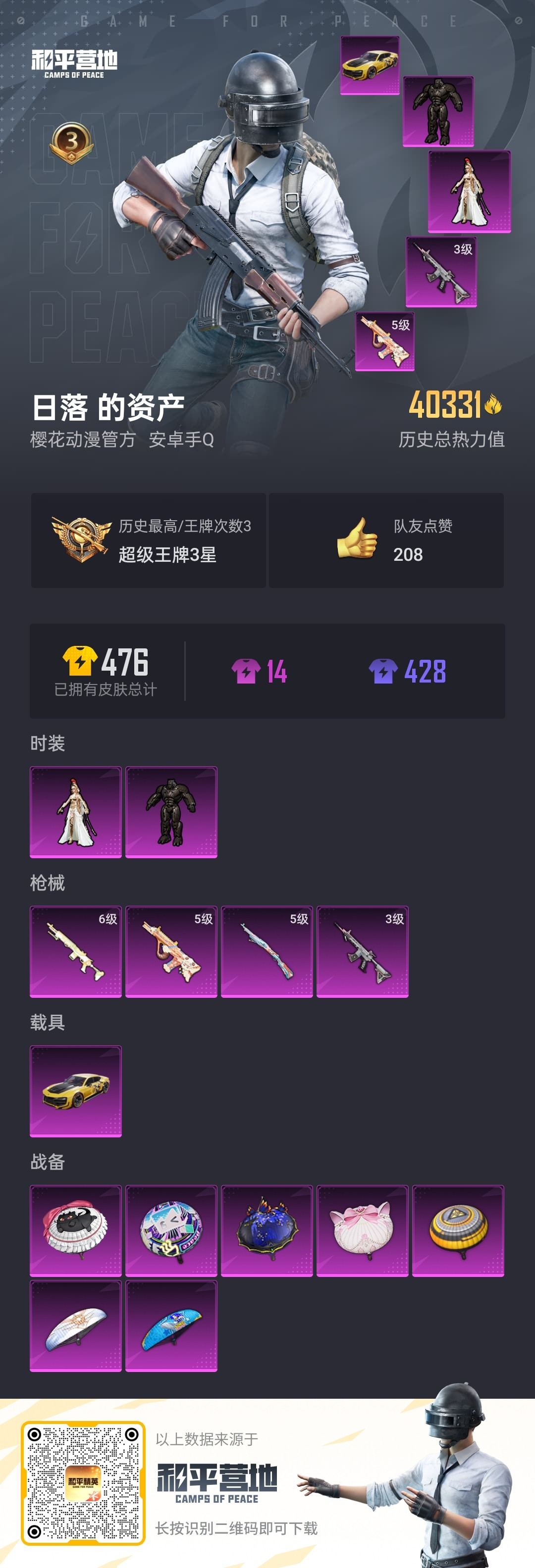 HPSJ3322140和平精英账号详情图3 HPSJ3322140和平精英账号详情图3
