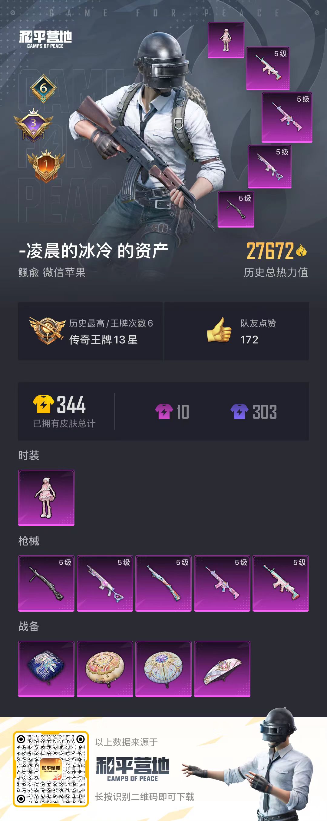 HPSJ3317987和平精英账号详情图3