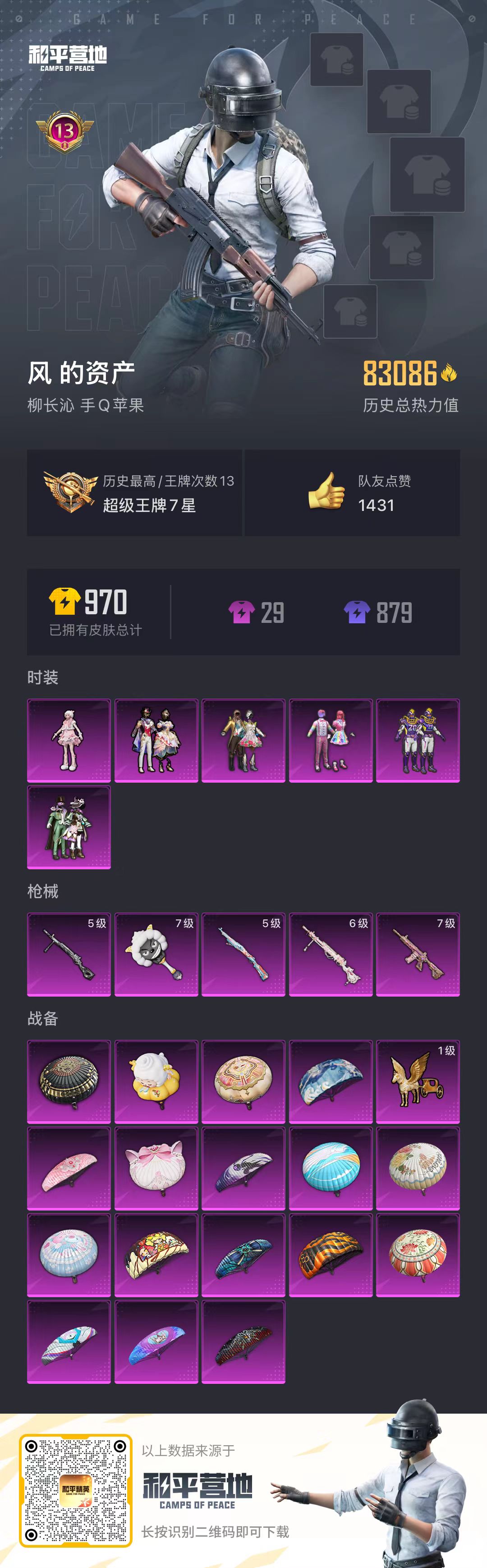 HPSJ3322130和平精英账号详情图4