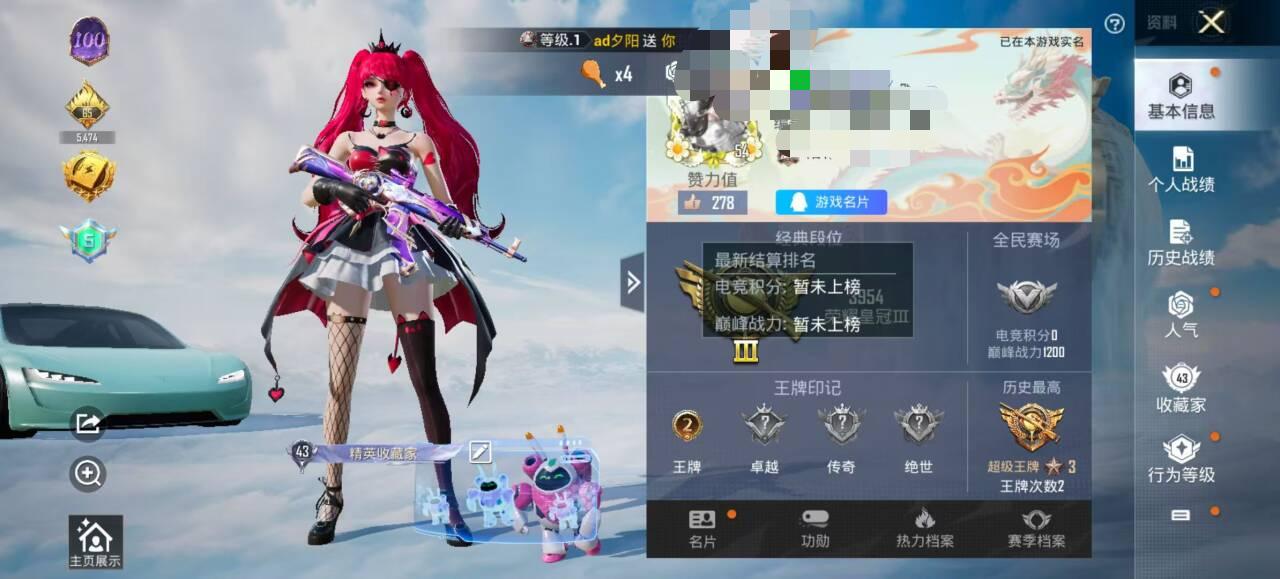 HPSJ3320021和平精英账号详情图2 HPSJ3320021和平精英账号详情图2